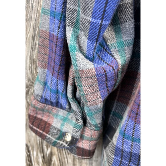 Vtg Five Brother Soft Flannel Shirt Plaid Mens Tallman 3XLT Gorpcore Cabincore - Picture 6 of 14